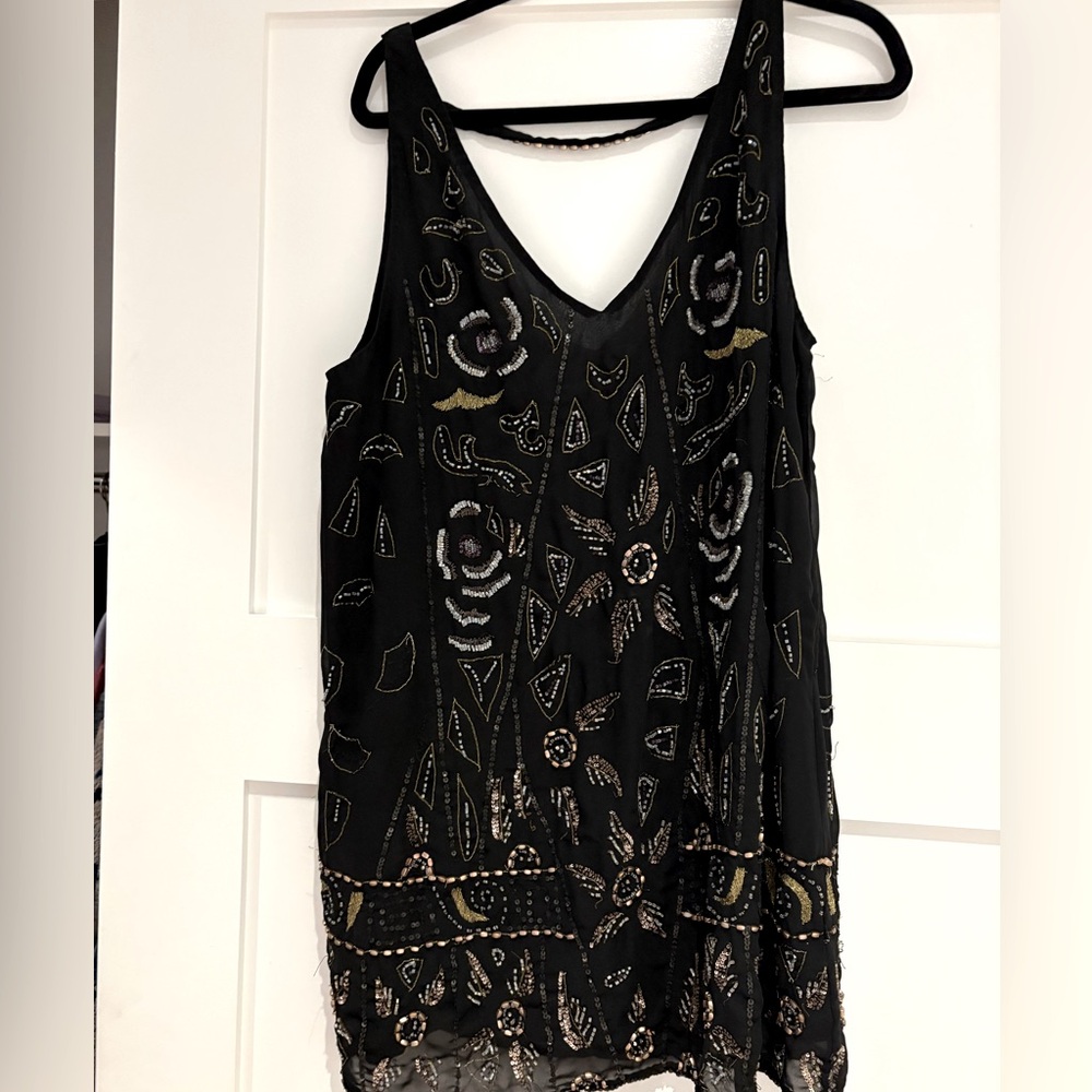 Sequin shift dress